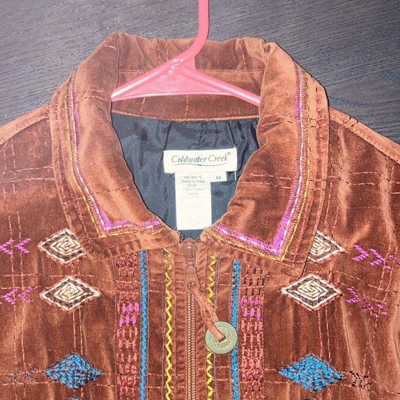 Burnt Orange Coldwater Creek Medium Jacket - Picture 6 of 10